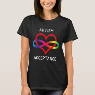 Pro Akzeptanz Neurodität bei Unendlichkeit Autismu T-Shirt