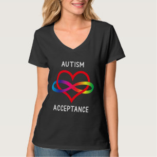 Pro Akzeptanz Neurodität bei Unendlichkeit Autismu T-Shirt
