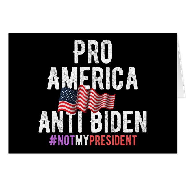 PRO AMERICA ANTI BIDEN (Vorderseite (Horizontal))