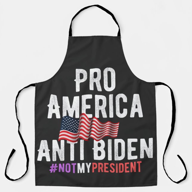 PRO AMERICA ANTI BIDEN SCHÜRZE (Vorderseite)
