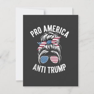 Pro-America Anti-Trump American USA Flag Resist Feiertagskarte