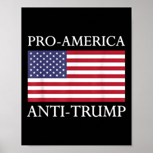 Pro-Amerika Anti-Trump - American Flag Resist Poster
