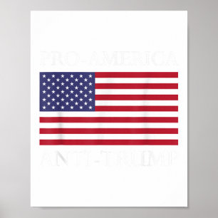 Pro-Amerika Anti-Trump - American Flag Resist Poster