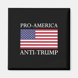 Pro-Amerika Anti-Trump - Amerikanische USA-Flagge Magnet