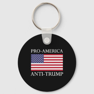 Pro-Amerika Anti-Trump - Amerikanische USA-Flagge Schlüsselanhänger
