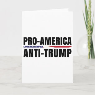 Pro-Amerika Anti-Trump-Flagge Karte