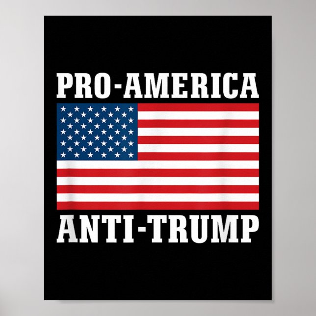 Pro-Amerika Anti-Trump Poster (Vorne)