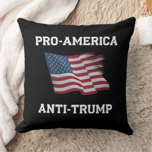 Pro Amerika Anti Trump Vintage USA-Flagge Kissen