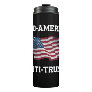Pro Amerika Anti Trump Vintage USA-Flagge Thermosbecher