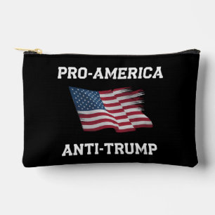 Pro Amerika Anti Trump Vintage USA-Flagge Zubehörtasche