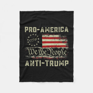 Pro-Amerika Anti-Trump Wir, das Volk Anti-Trump Fleecedecke
