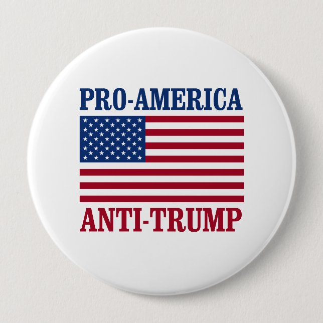 Pro-Amerika Anti-Trumpf - Anti-Trumpf - Button (Vorderseite)