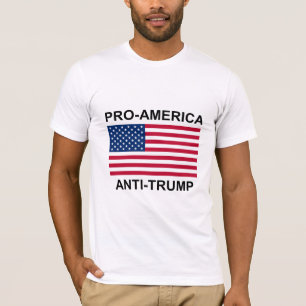 Pro-Amerika Anti-Trumpf Flaggen-T - Shirt