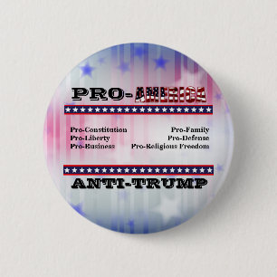 PRO-AMERIKA-ANTITRUMP BUTTON