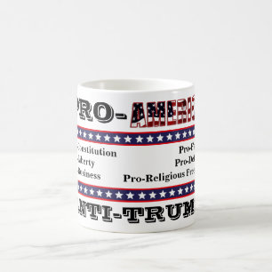 PRO-AMERIKA-ANTITRUMP KAFFEETASSE