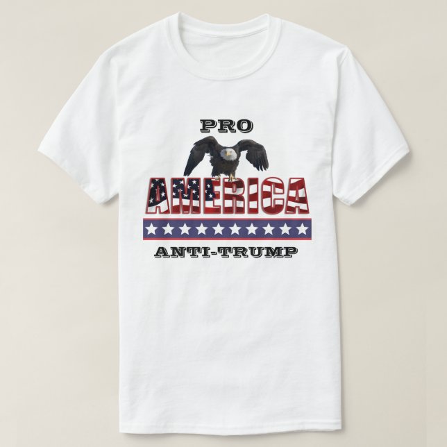 PRO-AMERIKA-ANTITRUMP T-Shirt (Design vorne)