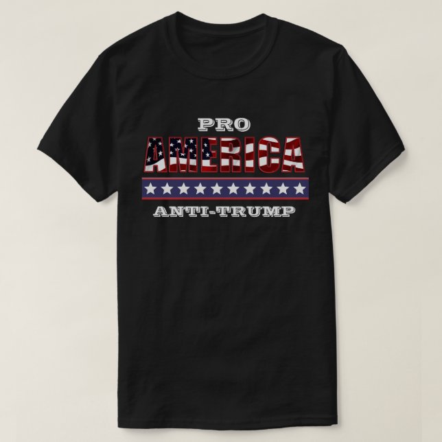 PRO-AMERIKA-ANTITRUMP T-Shirt (Design vorne)