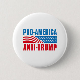 Pro-Amerika gegen Trump Button