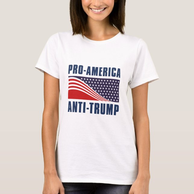 Pro-Amerika gegen Trump T-Shirt (Vorderseite)