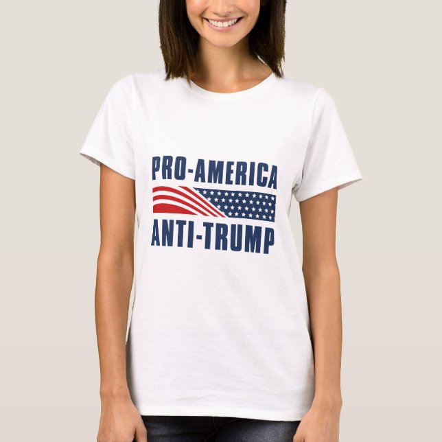 Pro-Amerika gegen Trump T-Shirt (Vorderseite)
