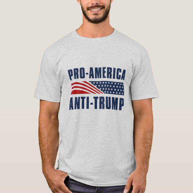 Pro-Amerika gegen Trump T-Shirt (Vorderseite)