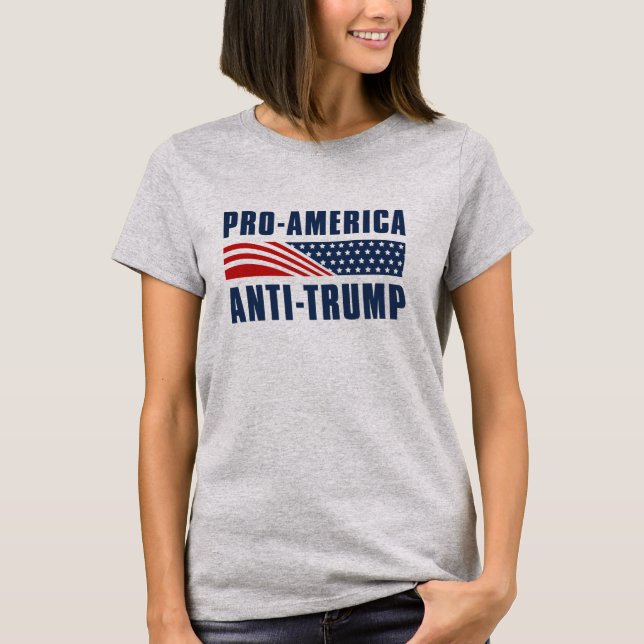 Pro-Amerika gegen Trump T-Shirt (Vorderseite)