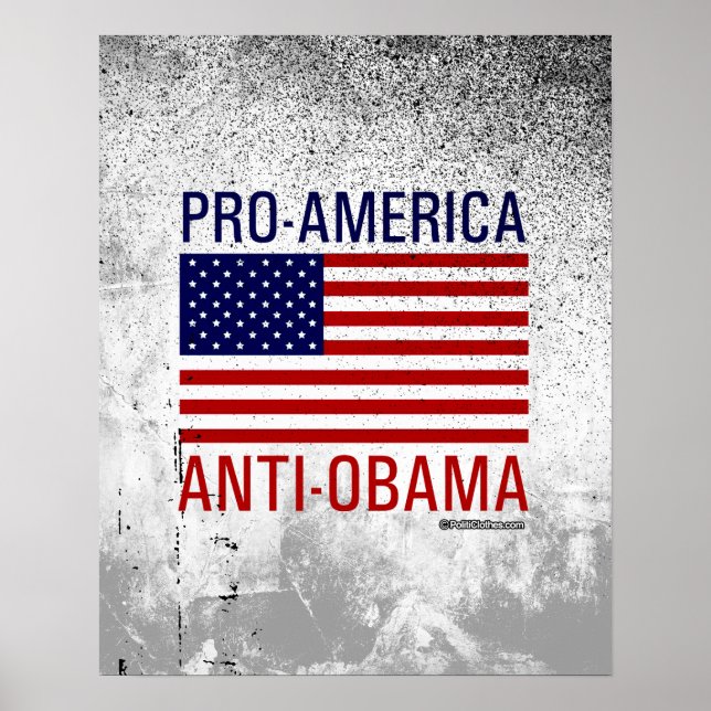 PRO-AMERIKANISCHE ANTIOBAMA POSTER (Vorne)