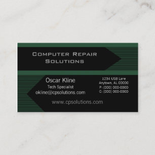 Pro Arrows Business Card, Forest Green Visitenkarte