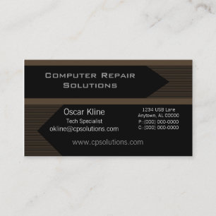 Pro Arrows Business Card, Schokolade Brown Visitenkarte