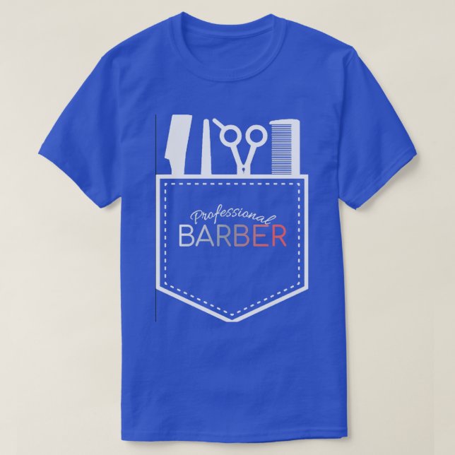 Pro Barber fröhlicher und lustiger Stil T-Shirt (Design vorne)