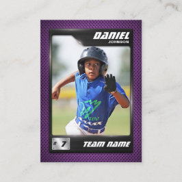 PRO Baseball-Karte mit der Trading Card des Stats  Telefonnummerkarte