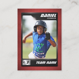 PRO Baseball-Karte mit der Trading Card des Stats  Telefonnummerkarte