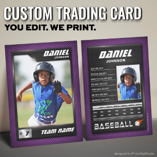 PRO Baseball-Karte mit der Trading Card des Stats Telefonnummerkarte