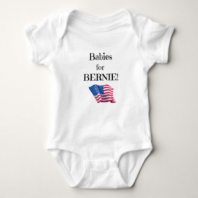 Pro Bernie Nachricht von Babys! Baby Strampler (Vorderseite)