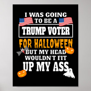 Pro Biden lustig Anti Trump Anti Republikaner Hall Poster