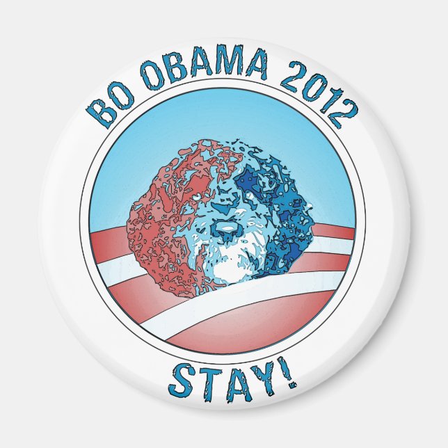 Pro-Bo Obama Dog 2012 Magnet (Vorne)