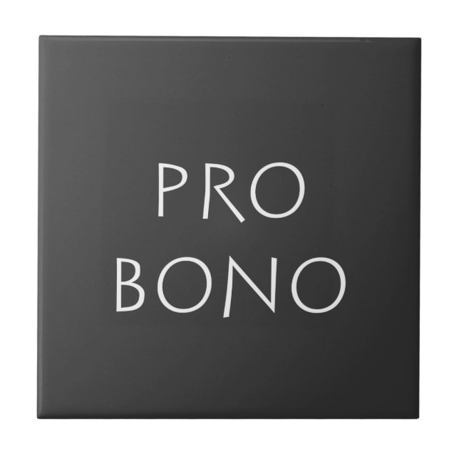 Pro bono fliese (Vorderseite)
