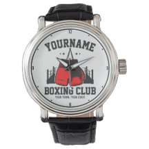 Pro Boxer ADD NAME Red Gloves Boxring Training