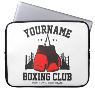 Pro Boxer ADD NAME Red Gloves Boxring Training Laptopschutzhülle