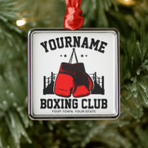 Pro Boxer ADD NAME Red Gloves Boxring Training