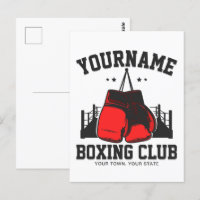 Pro Boxer ADD NAME Red Gloves Boxring Training