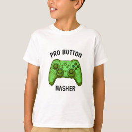 Pro Button Masher | Game Controller grün T-Shirt