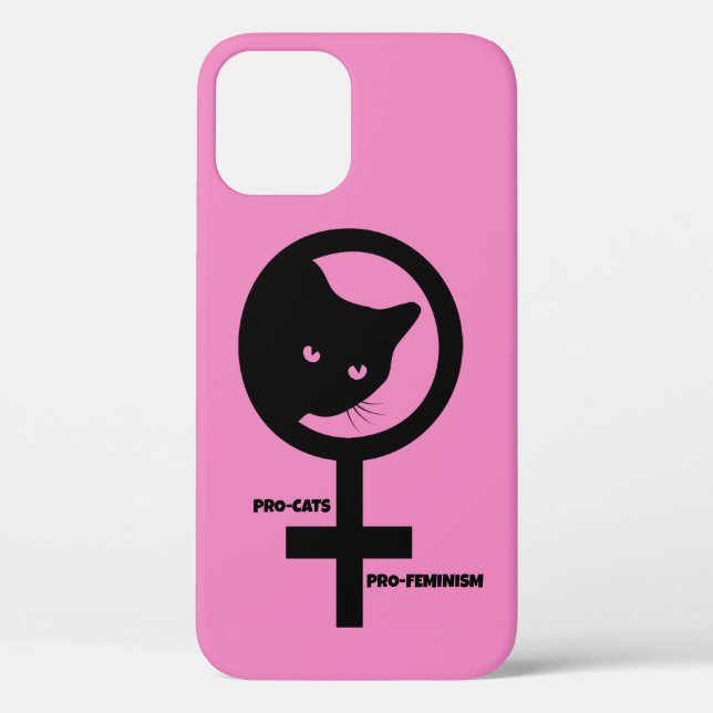 Pro Cats Pro Feminismus Case-Mate iPhone Hülle (Rückseite)