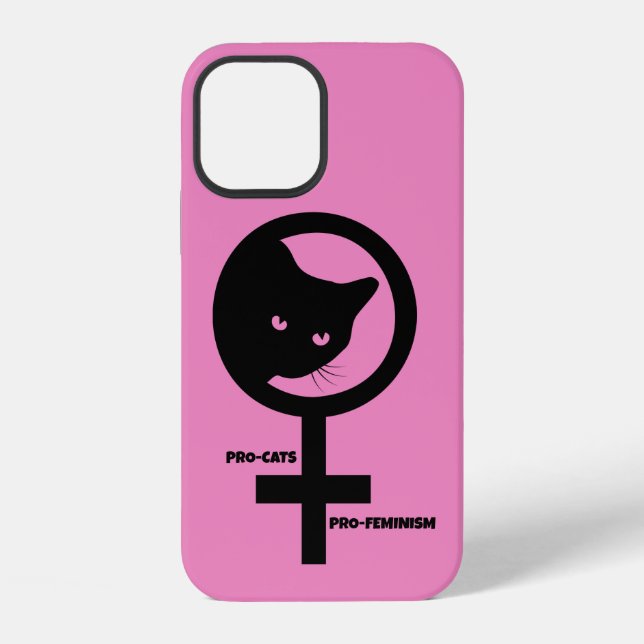 Pro Cats Pro Feminismus iPhone Hülle (Rückseite)