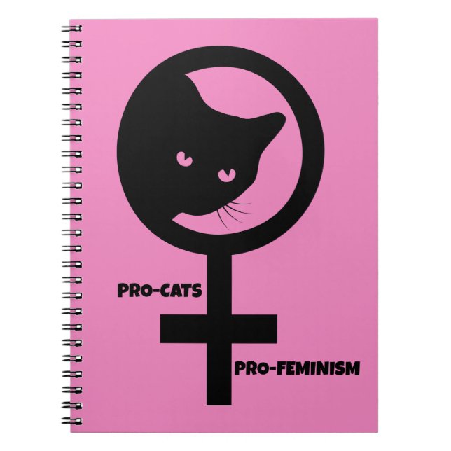 Pro Cats Pro Feminismus Notizblock (Vorderseite)