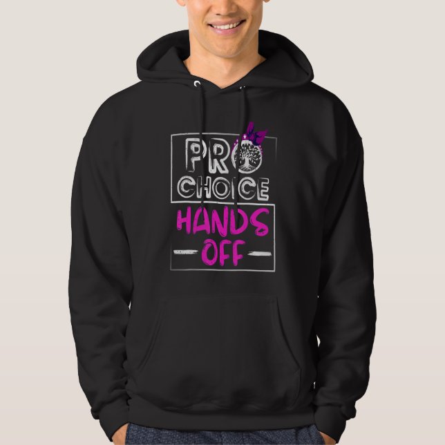 Pro Choice Feminismus Mein Körper, mein Leben schü Hoodie (Vorderseite)