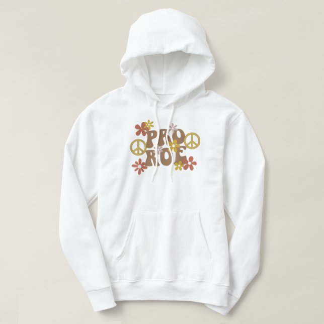 Pro Choice Feminist Peace Liebe & Reproduction Rig Hoodie (Design vorne)