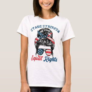 Pro Choice Feminist Stars strebt gleiche Rechte an T-Shirt
