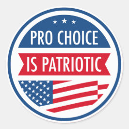 Pro Choice ist die patriotische amerikanische Frei Runder Aufkleber