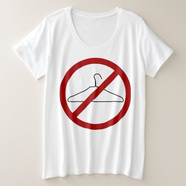 Pro-Choice Plus-Size-Shirt Große Größe T-Shirt (Design vorne)